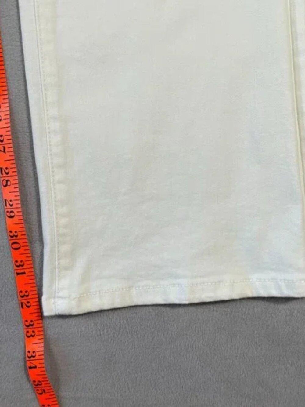 CAbi 5th Avenue Jean White High Rise Stretch Flare Size 10 Style 6285L - Picture 12 of 16